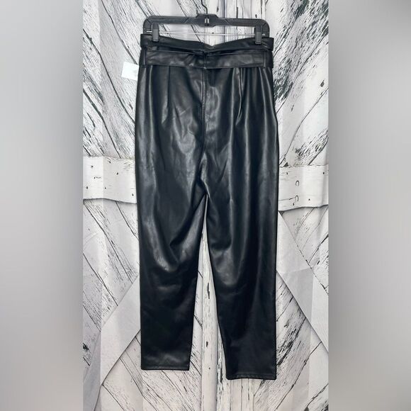 Open Edit Black Pleather Pants M - Picture 4 of 11